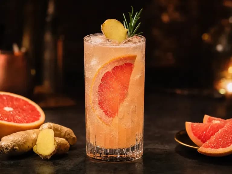 Grapefruit-Ingwer-Fizz (alkoholfrei)